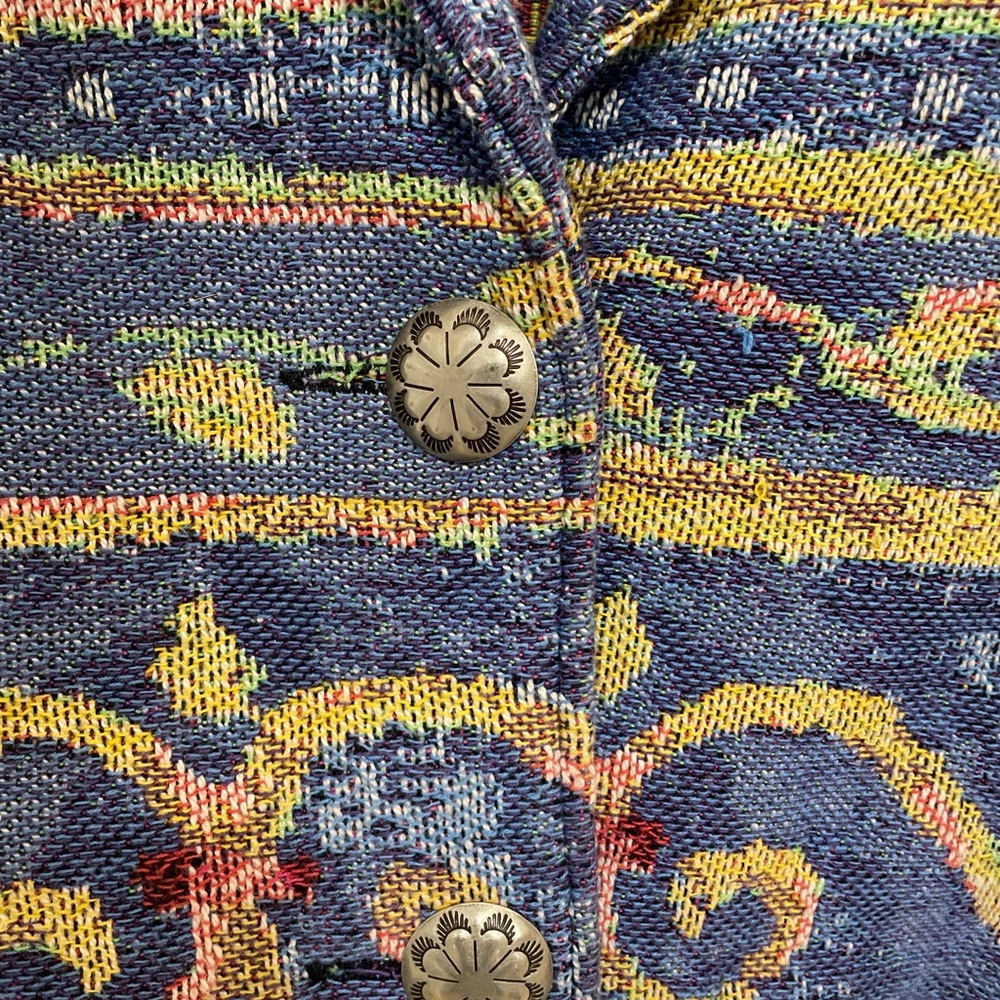 Painted Poney Floral Women's Blazer Small - Picture 4 of 5